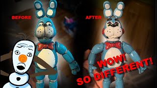 Repainting Bootleg Five Nights At Freddys Action Figures [upl. by Naitsyrk]