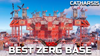 CATHARSIS  ABSOLUTE BEST ZERG BASE with 4 LAYERS OF PROTECTION in RUST [upl. by Matejka]