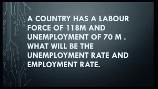 calculating unemployment rate and employment rate [upl. by Lacie397]