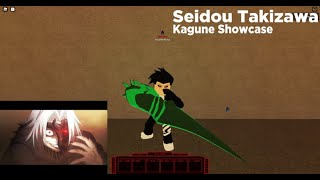 Seidou Takizawa Showcase  RoGhoul  Roblox [upl. by Jansen893]