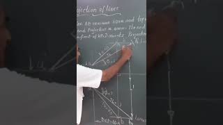 Engineering Drawing Projection of line Tech is graphics [upl. by Aisayt]