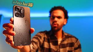 infinix hot 50i unboxing and water test also drope black color ASMR [upl. by Drofnil]