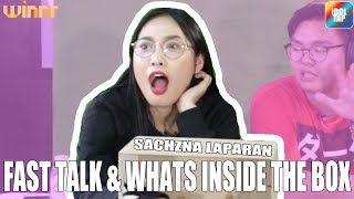 FAST TALK amp WHATS INSIDE THE BOX ft SACHZNA LAPARAN [upl. by Bracci]