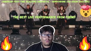 American Firsttime reaction Babymetal  Monochrome PIA Arena 2023 Live [upl. by Oiragelo916]