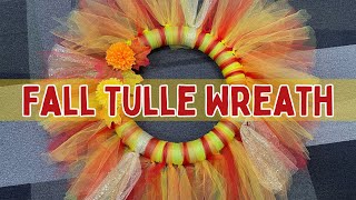 Fall Tulle Wreath [upl. by Adranoel]