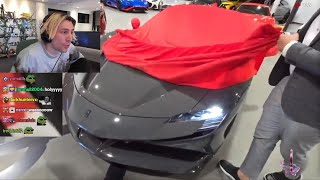 xQc Shocked by Agent00 Buying a Ferrari SF90 Stradale [upl. by Crowley631]