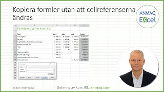 Kopiera formler utan att cellreferenserna ändras [upl. by Ingaborg966]