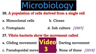 microbiology mcq questions answers  microbiology mcq  bacteria mcq  Part 3 [upl. by Anawik]