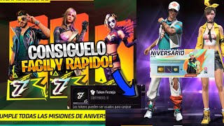 RECLAMA 8 REGALOS POR LA NUEVA ACTUALIZACIÓN FREE FIRE 7 ANIVERSARIO TRAJES GRATIS CON TOKENS 7 [upl. by Mureil584]