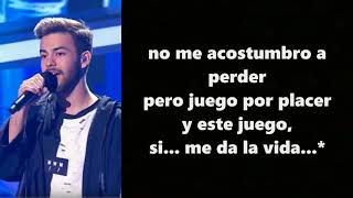 MANOS VACÍAS  Raoul y Agoney  Gala 7  OT 2017 LETRA [upl. by Nissy358]