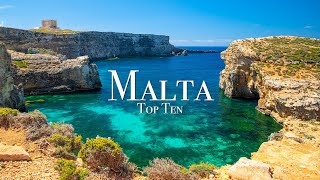 Top 10 Places To Visit in Malta  Travel Guide [upl. by Ydnic342]