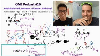 Tricky Diazomethane Hybridization amp Resonance Made Easy  OME Pod Ep 1B Organic Chemistry [upl. by Kabab927]