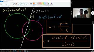 How to Find the Intersection Points of Two Circles with Different Centres and Radiuses [upl. by Marion519]