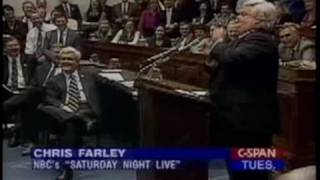 Chris Farley impersonates Newt Gingrich [upl. by Meisel]