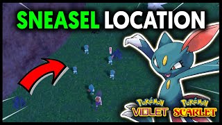 WHERE TO FIND SNEASEL ON POKEMON SCARLET AND VIOLET [upl. by Inanak]