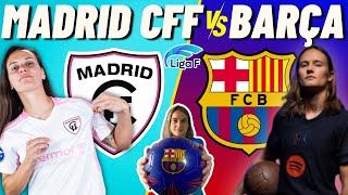 MADRID CFF vs BARÇA FEMENÍ ⚽ COMENTARIOS EN VIVO 💙❤️ Jornada 5 LIGA F [upl. by Htidirem]