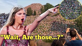 Taylor Swift REACTS to Over 40000 Fans On the Hills Outside Munich Eras Tour [upl. by Arabela479]