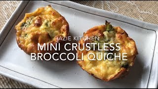 Mini Crustless Broccoli Quiche [upl. by Phionna]