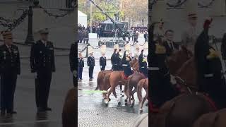 COMMEMORATION ARMISTICE 1918 MACRON ARC DE TRIOMPHE armistice militaires france 11Novembre [upl. by Dardani666]