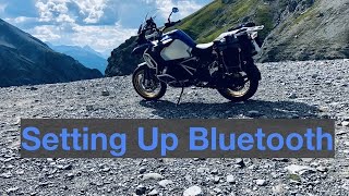 BMW Motorrad R1250GS Bluetooth pairing  Garmin Navigator Schuberth Sena iPhone BMW TFT [upl. by Aloin]