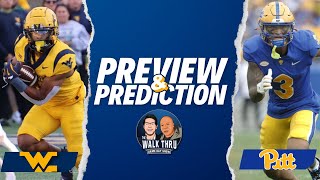 PREVIEW  PREDICTION WVU vs Pitt [upl. by Ahsiruam]