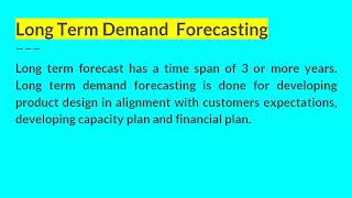 Long Term Demand Forecasting I Managerial Economics I AKTU [upl. by Hakeem]