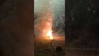 GROUND VIEW 5000 CANISTER SHELL WORLD RECORD FIREWORK LAUNCH Shorts Fireworks [upl. by Sparky663]