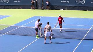 Djokovic Lajovic Troicki and Krajinovic Us Open [upl. by Fania]