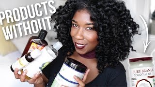 Natural Hair Products WITHOUT Coconut Oil Ive Been Using [upl. by Fina]