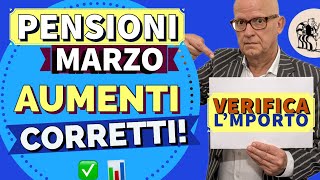 PENSIONI 👉 TABELLA AUMENTI MARZO RIFORMA IRPEF 🧮 VERIFICA L’IMPORTO CORRETTO ✅ [upl. by Dhiren]