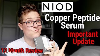 NIOD COPPER AMINO ISOLATE SERUM 21  1Year Review amp Before and After [upl. by Notgnilliw404]