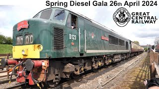 GCR Spring Diesel Gala April 2024 Locomotives and Heritage Railcars Class 55 013  Class 37s [upl. by Brett565]