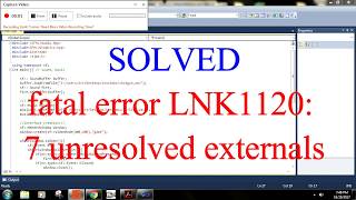 fatal error LNK1120 unresolved externals Solved and explained [upl. by Rhodie]