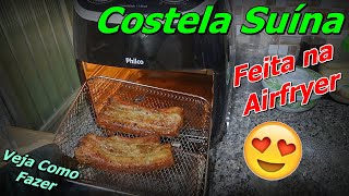 Costela Suína na Airfryer  Costela de Porco na Airfryer  Como Fazer Costelinha na Airfryer  FVM [upl. by Meehahs]