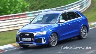 Audi RS Q3 Testing on the Nurburgring [upl. by Arracot885]