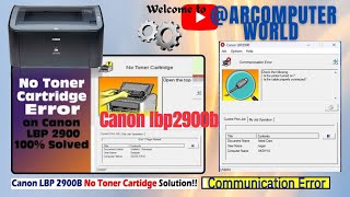 CANNON LBP2900B NO TONER CARTRIDGE ISSUE 😩😩 ARCOMPUTERWORLD canon printerservice viralvideo [upl. by Aubree]