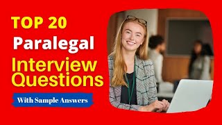 Paralegal Interview Questions and Answers for 2024 [upl. by Lazarus]