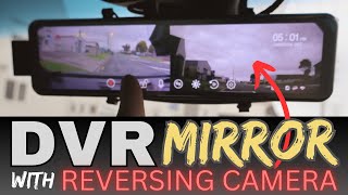 Installing a Rearview Mirror DVR Dash Cam with Reversing Camera Yantop EACE A45 [upl. by Samaria34]