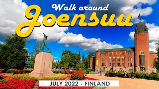 Walk around Joensuu July 2022 Finland 4K [upl. by Leile]