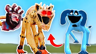 NEW NIGHTMARE CATFEINE vs DOGPRESSED FROWNING SMILING CRITTERS POPPY PLAYTIME 3 In Garrys Mod [upl. by Carmelia]