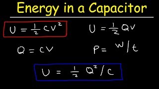 How To Calculate The Energy Stored In a Capacitor [upl. by Odanref]