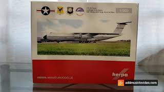 Unboxing Herpa 1200 Lockheed C5 Galaxy US Air Force  Dover Air Base [upl. by Zoltai]