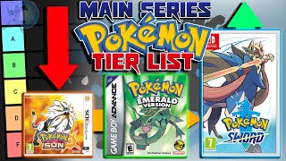 The Main Series Pokémon Game Tier List [upl. by Berkeley]