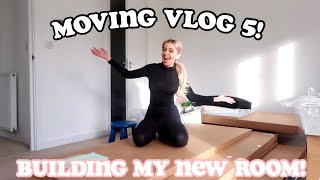 MOVING VLOG 5 Starting to build my NEW ROOM [upl. by Assert]