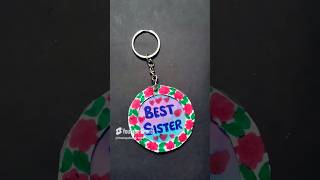 Sisters day gift idea😍Sisters day keychain gift🥰 shorts youtubeshorts diy keychain [upl. by Airdnas99]