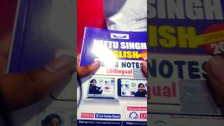 NEETU SINGH ENGLISH CLASS NOTES  BILINGUAL UPDATED 2024  Book Review booyah neetumamenglish [upl. by Ambros]