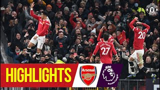 Ronaldo amp Fernandes seal vital win over the Gunners  Manchester United 32 Arsenal  Highlights [upl. by Nilrah]