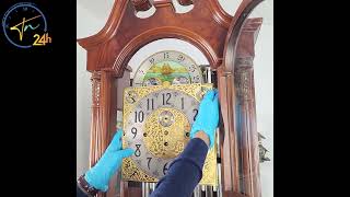 How to Set Up Herschede 9 Tube Grandfather Clock Model 294 [upl. by Nidia]