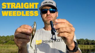 How To Rig a Plastic Worm Straight amp Weedless  Bass Fishing [upl. by Beacham]