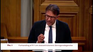 Jeppe Søe  tale til åbningsdebatten i Folketinget 2024 [upl. by Heimlich424]